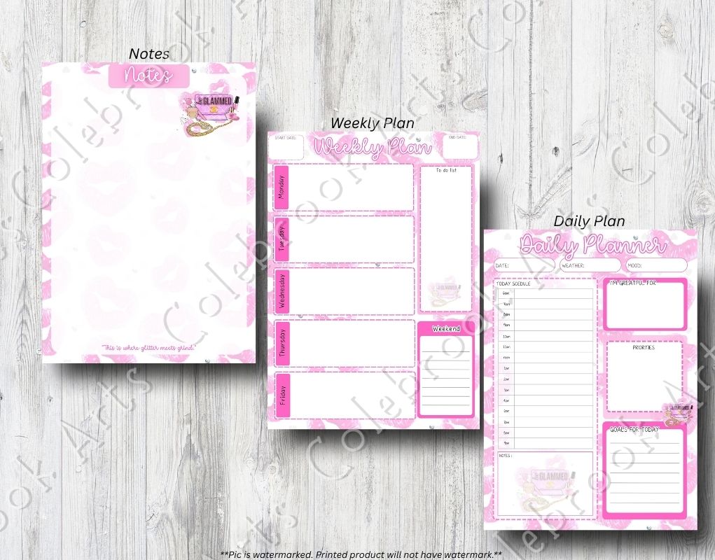 Be Glammed notepads