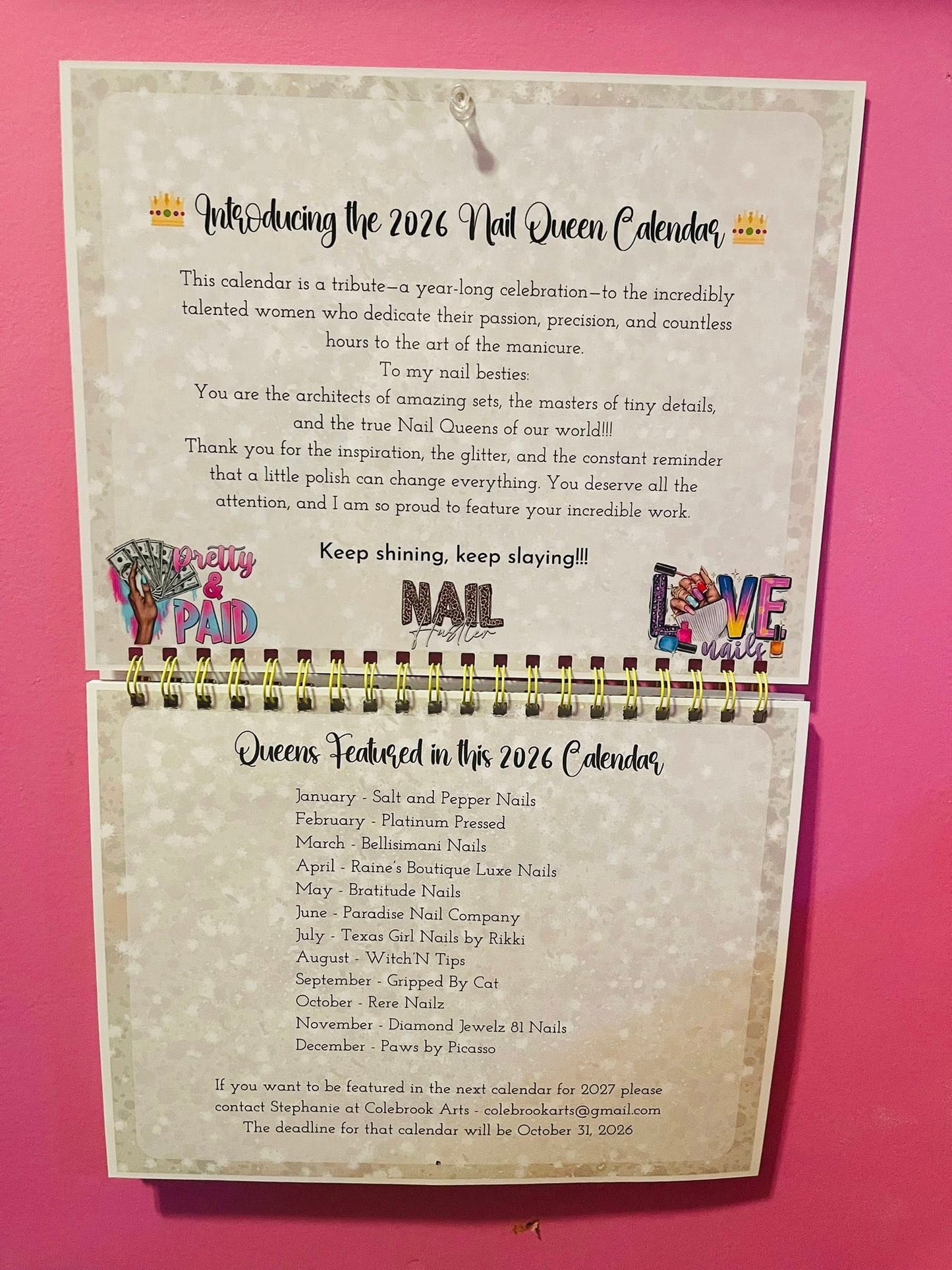 👑 The Nail Queens 2026 Calendar 💅