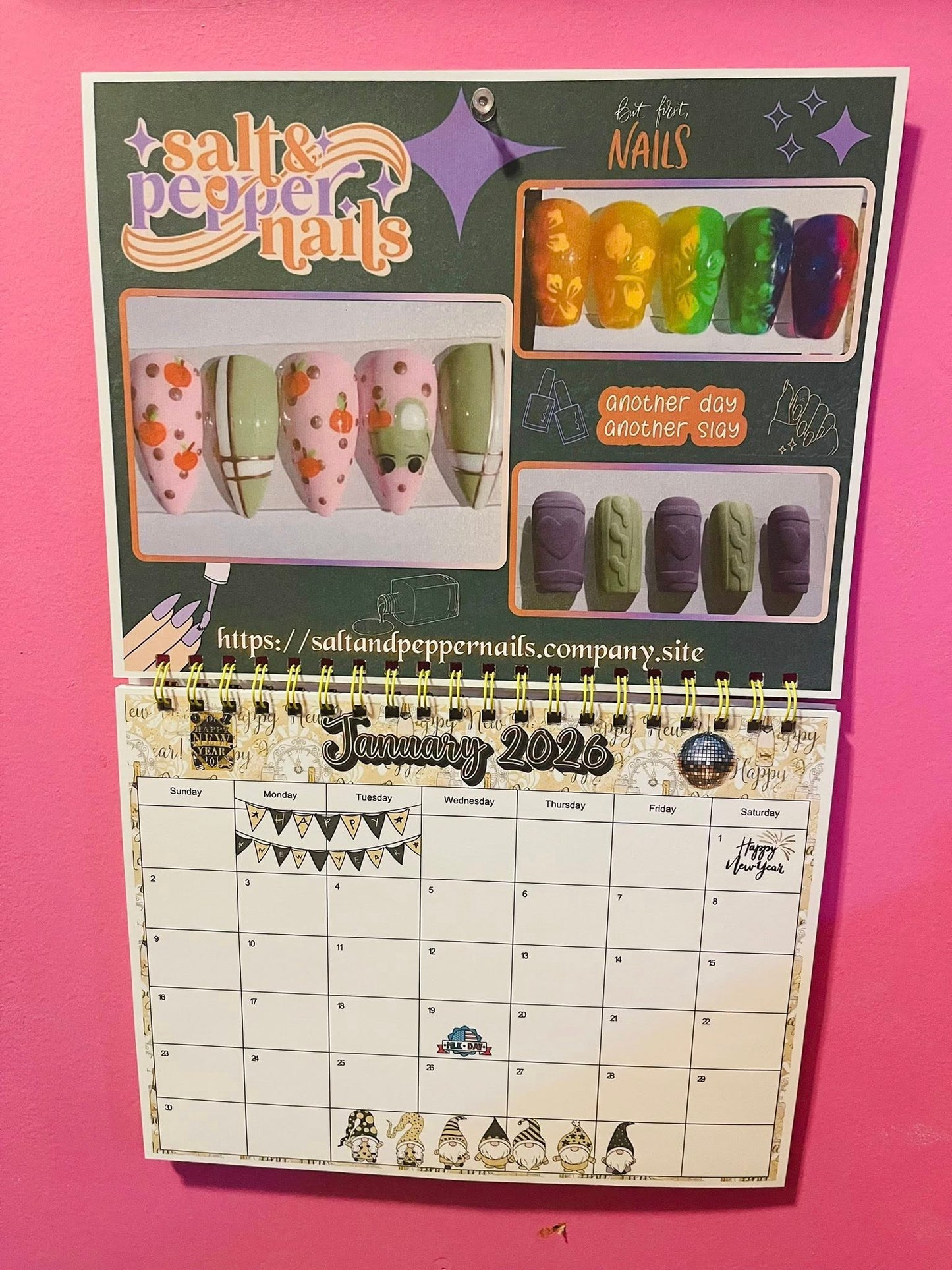 👑 The Nail Queens 2026 Calendar 💅