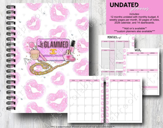 Be Glammed undated planner